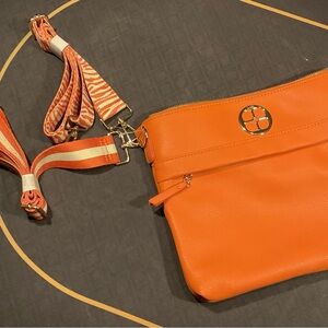 Iman Orange Crossbody Bag